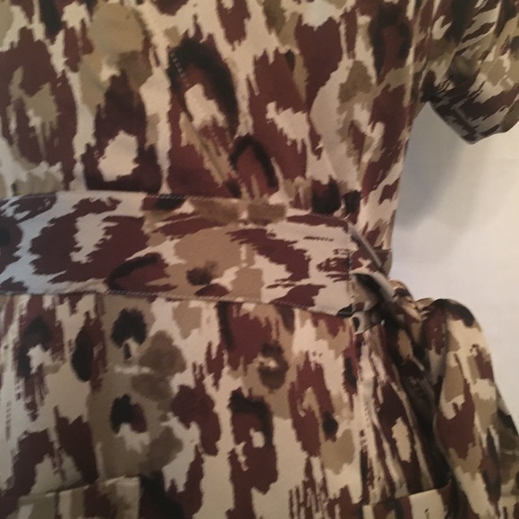 HP J Crew Leopard Satin Wrap Dress Sz XSP - Picture 7 of 8